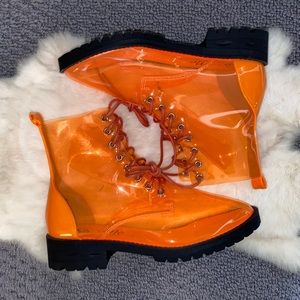 Transparent Combat Boots